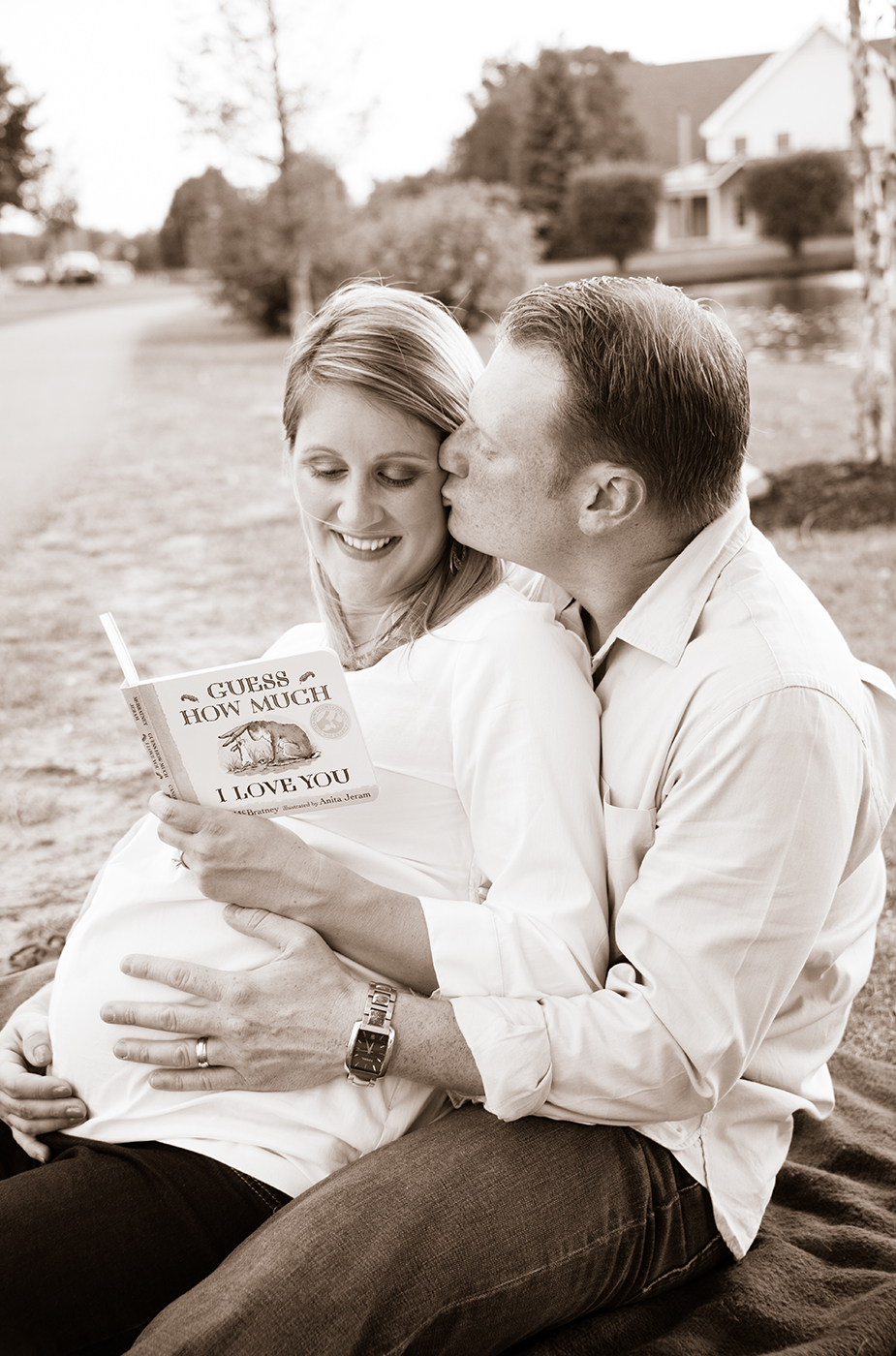 All Occasions Photography Albany NY - Maternity Photography Reading Book