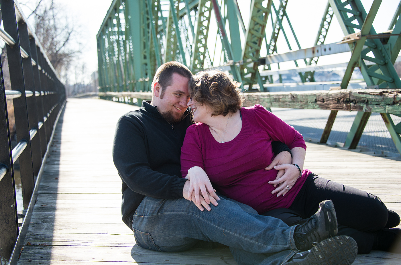 All Occasions Photography Albany NY - Maternity Photography on Walking Bridge